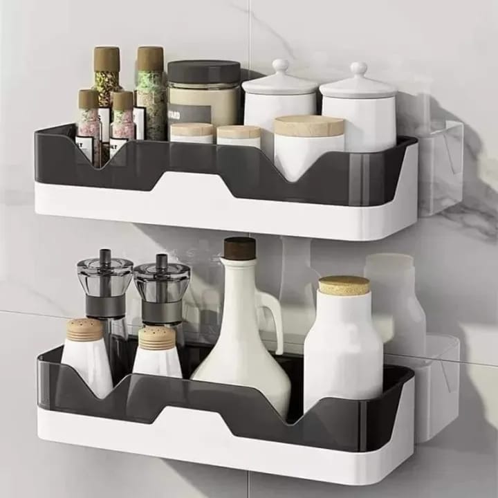3 Pis Wall Mounted Bathroom Shelf