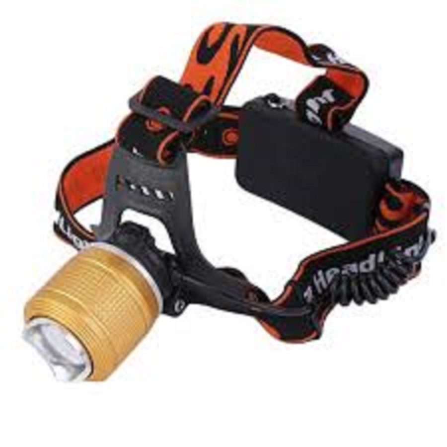 Rechargeable Led Headlight Dual Light Zoom Headlamp ( Multicolor )