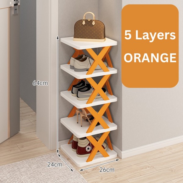 5 Layer Shoe Rack X Design