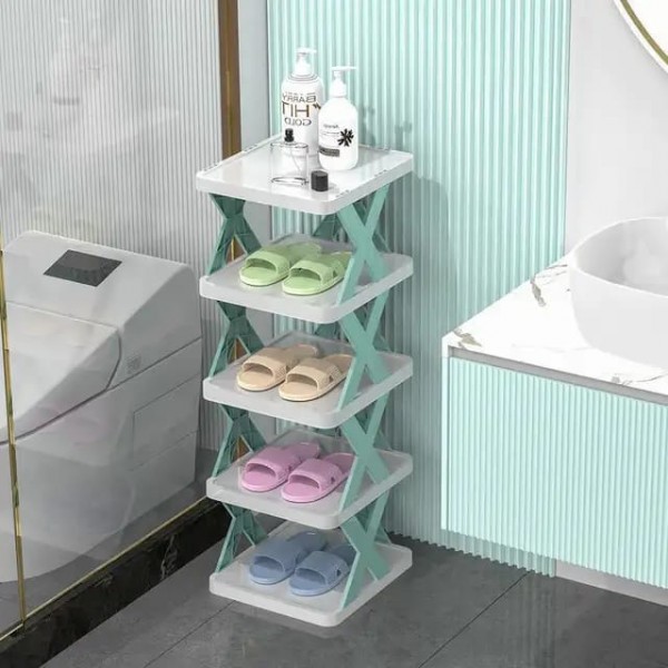 5 Layer Shoe Rack X Design